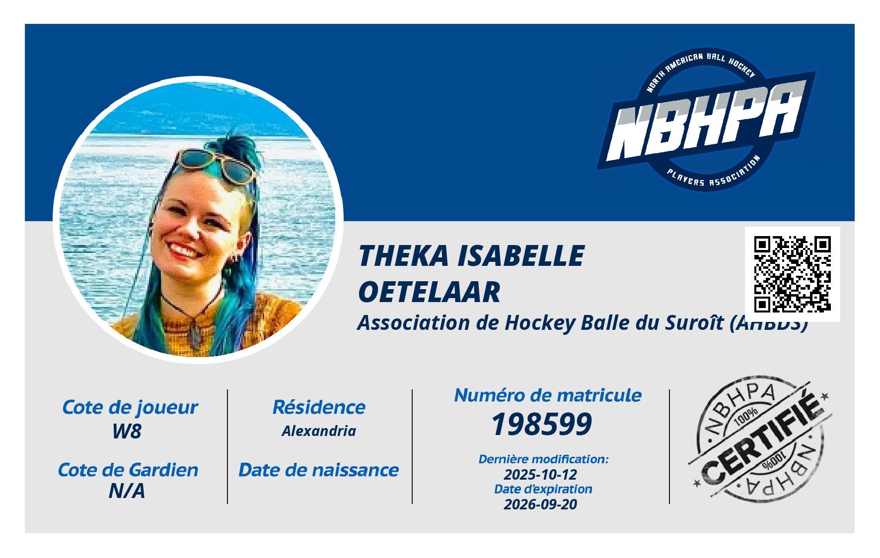 Theka Isabelle Oetelaar