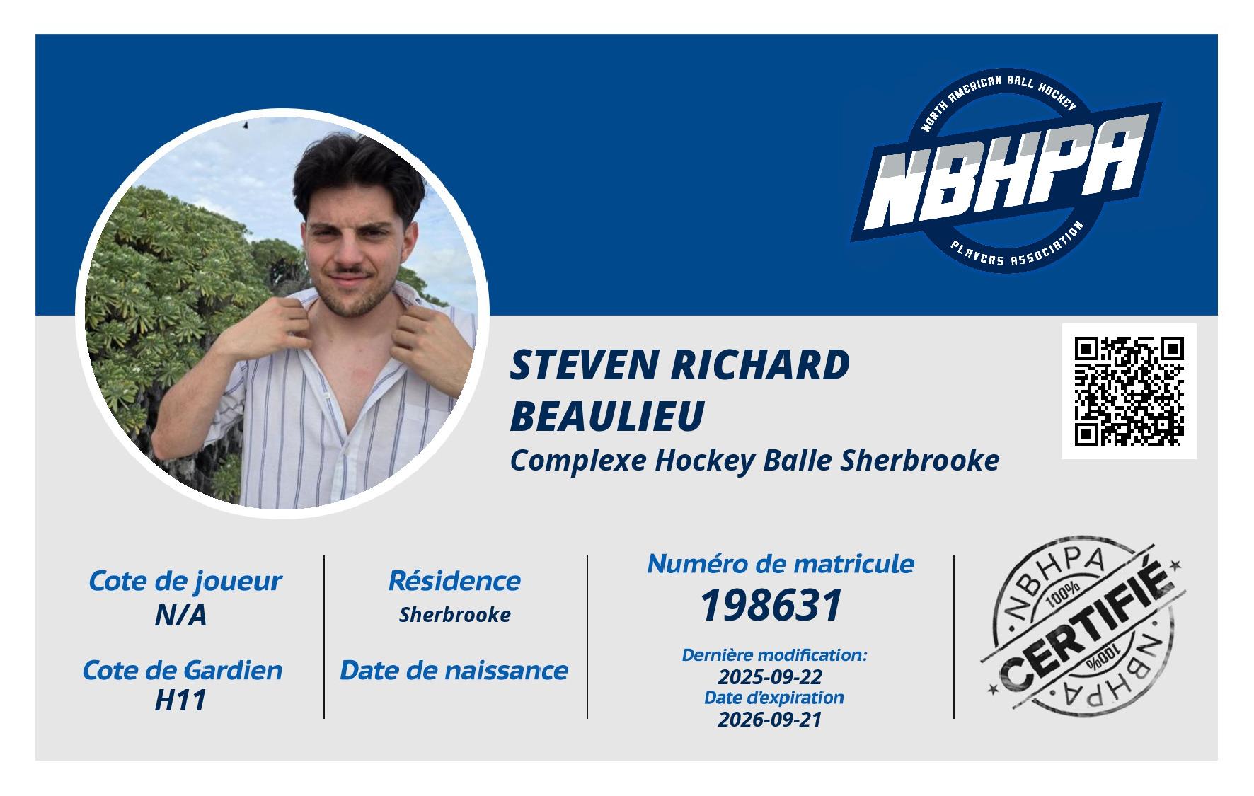 Steven Richard Beaulieu