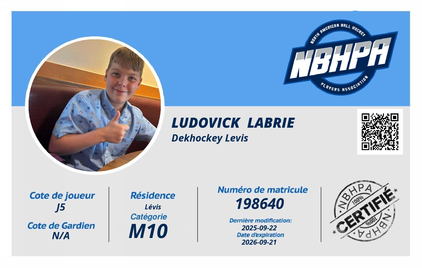 Ludovick  Labrie