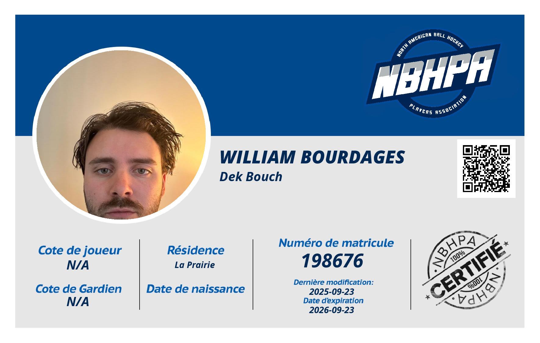 William Bourdages