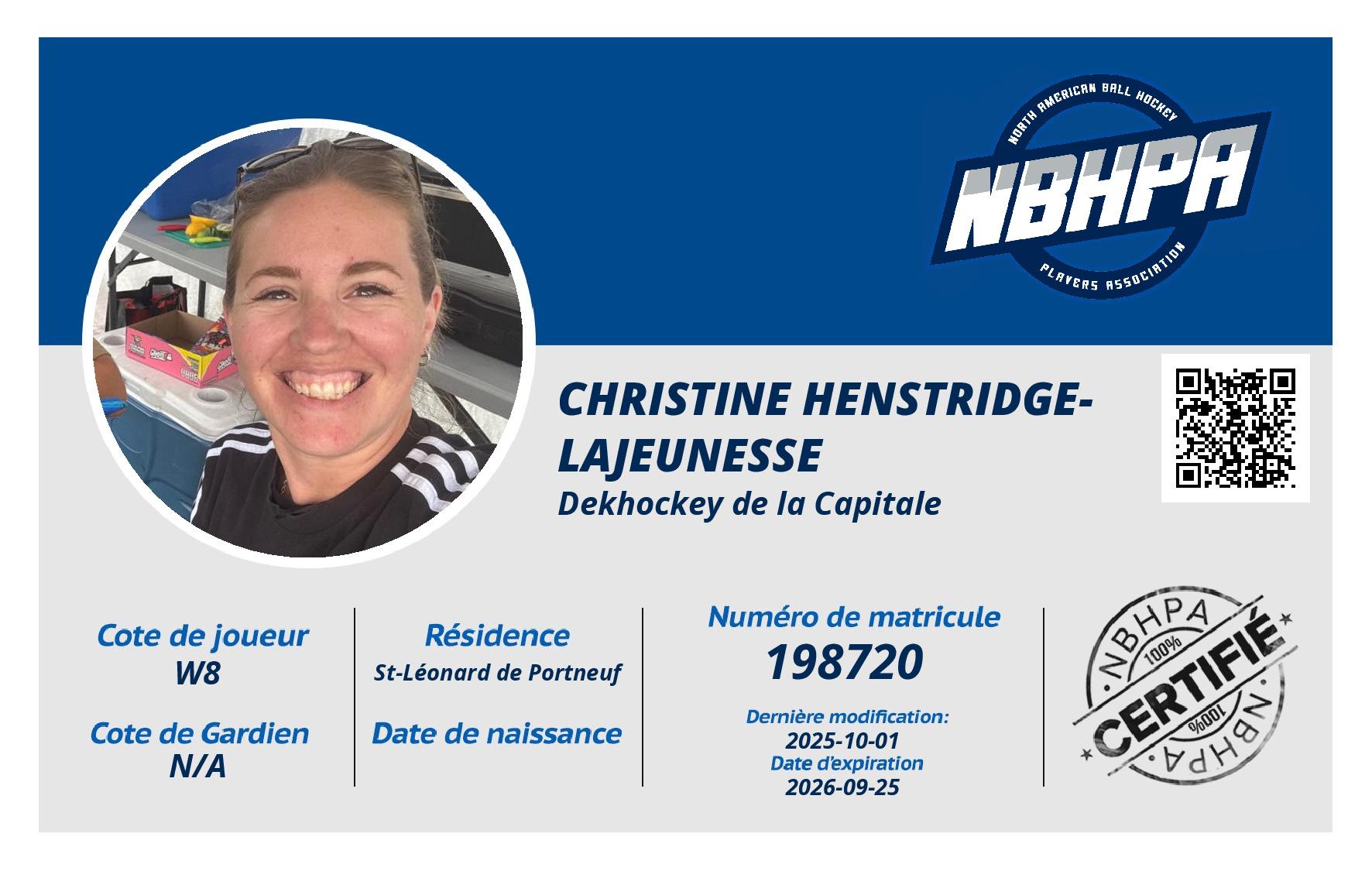 Christine Henstridge-Lajeunesse