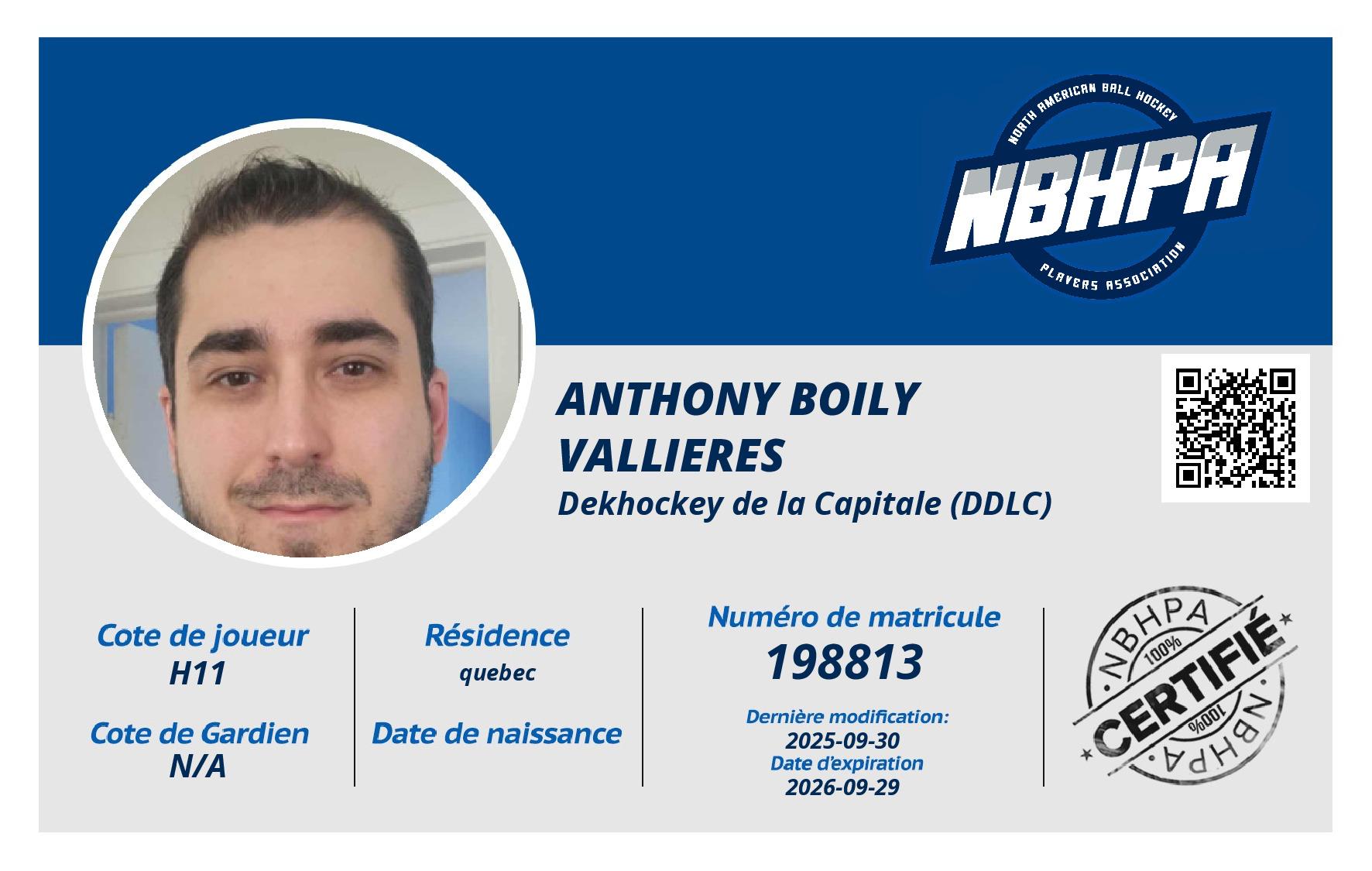 Anthony Boily Vallieres