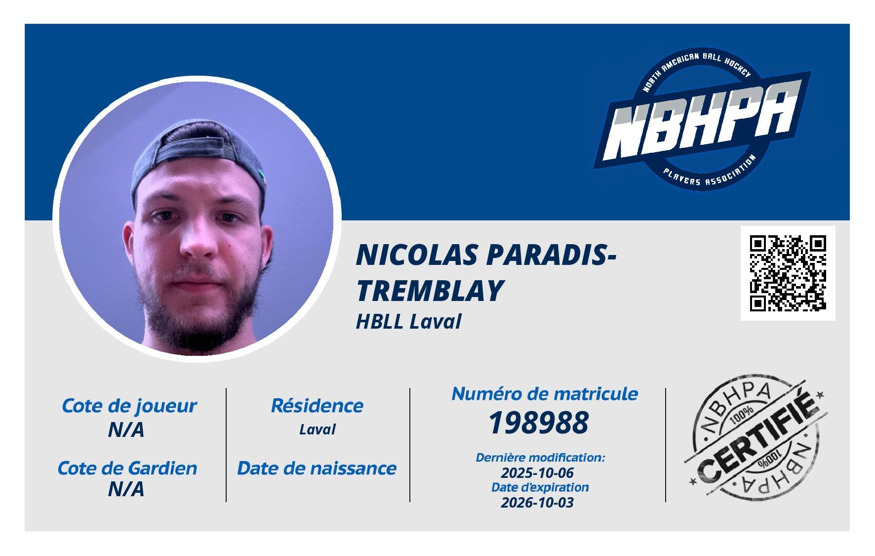 Nicolas paradis-tremblay