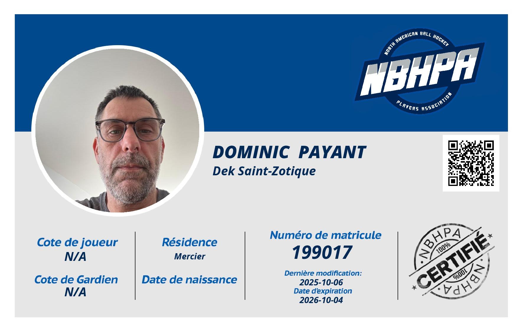 Dominic  Payant