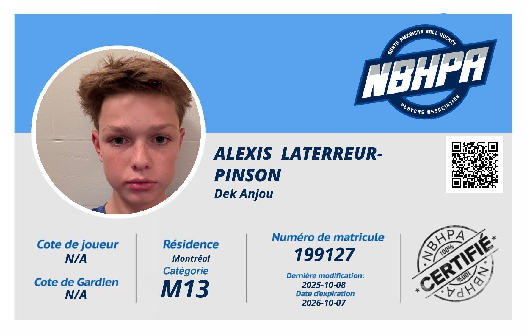 Alexis  Laterreur-Pinson