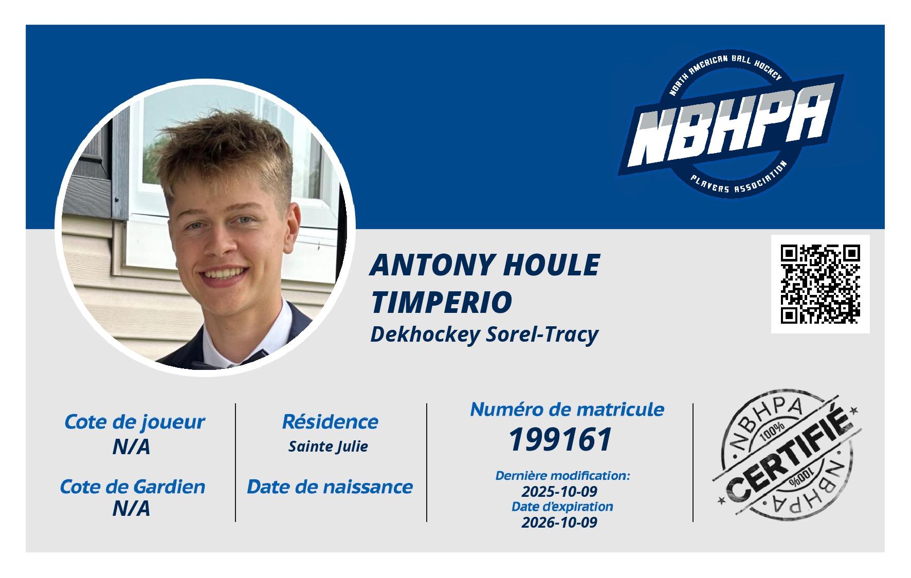 Antony Houle Timperio