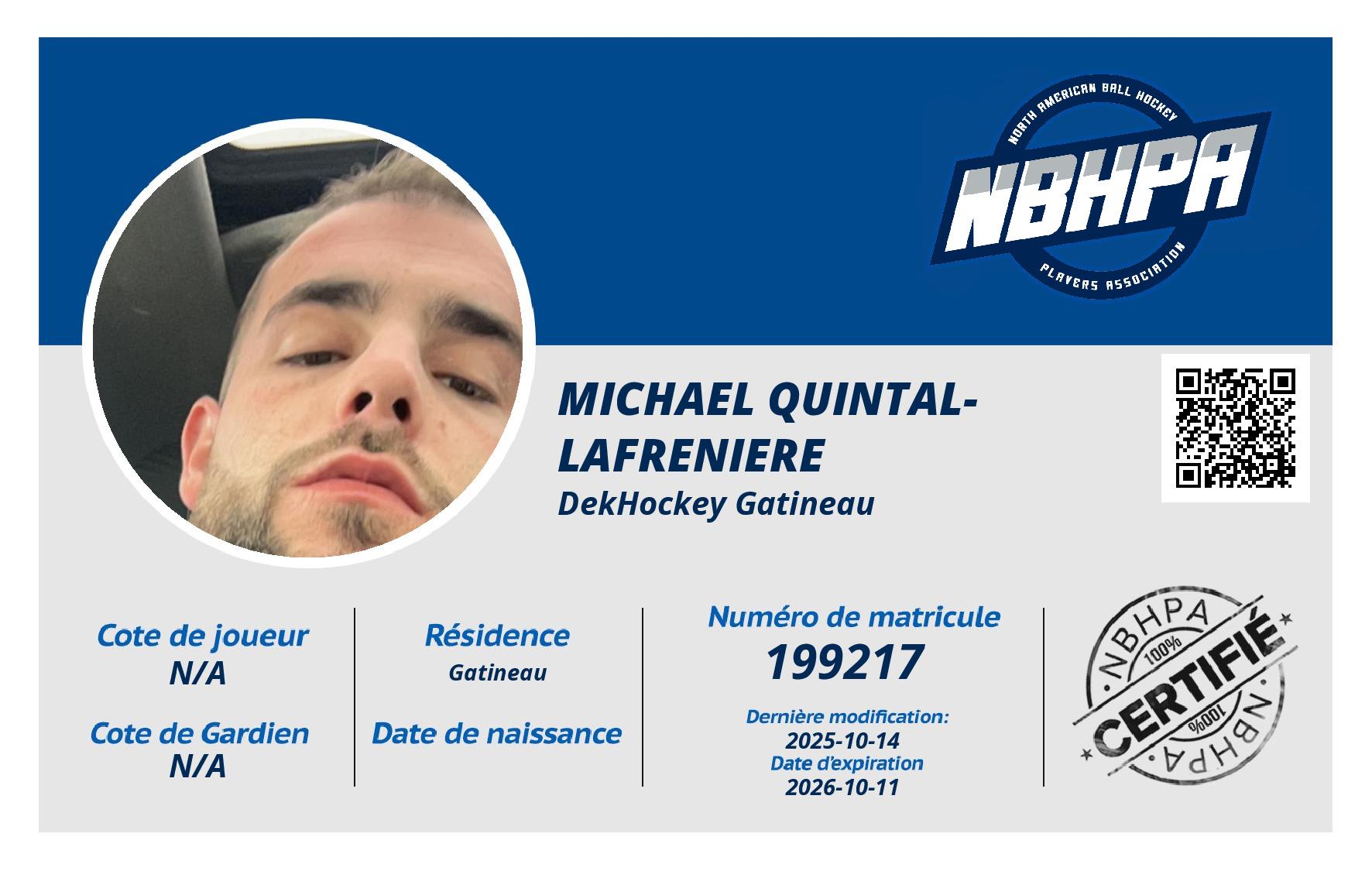 Michael Quintal-Lafreniere