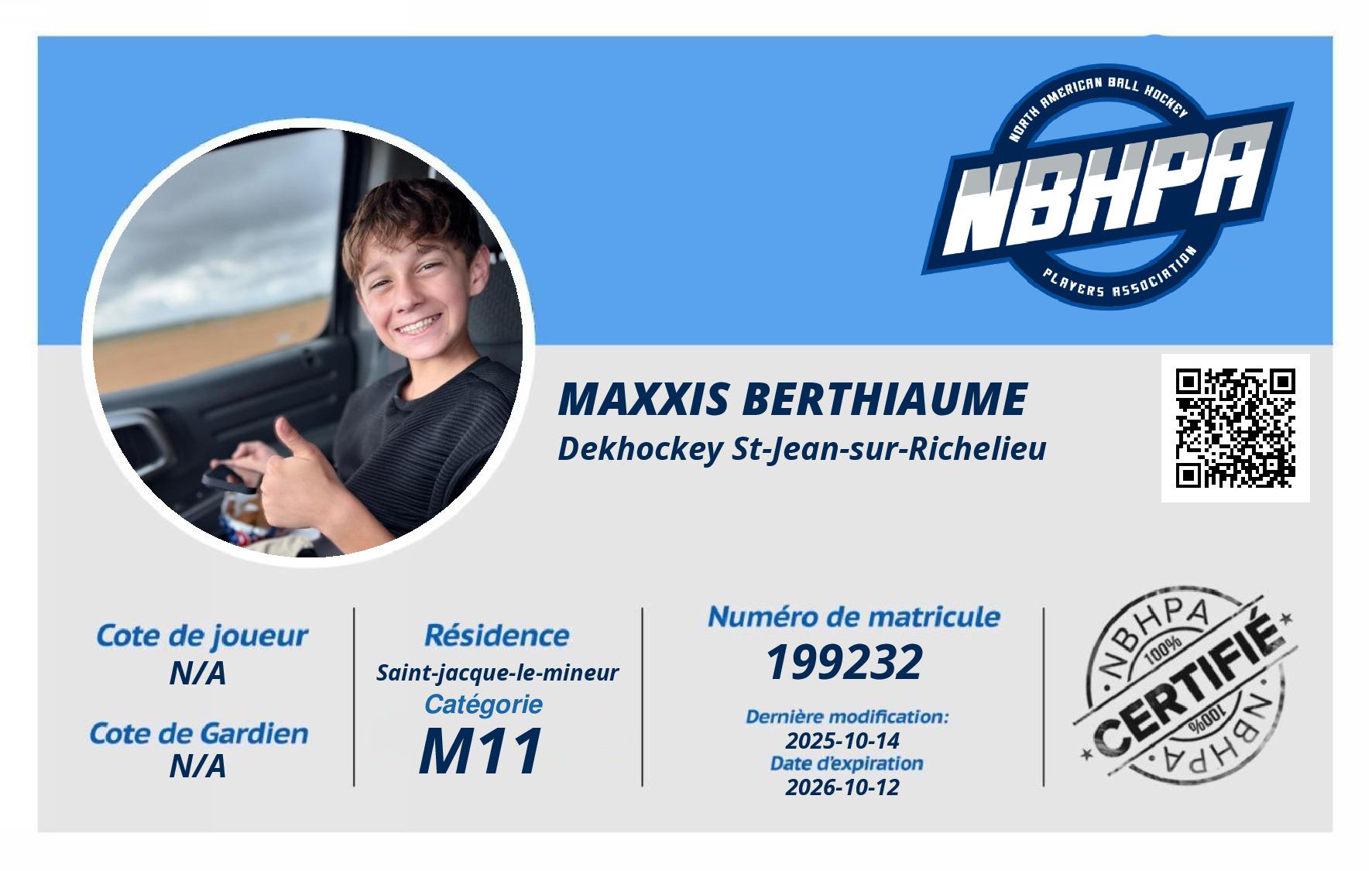 Maxxis Berthiaume