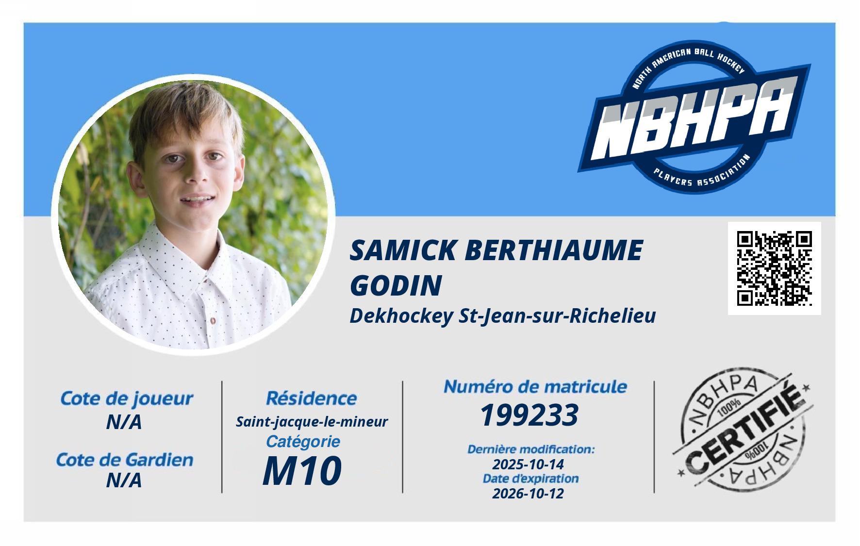 Samick Berthiaume Godin 