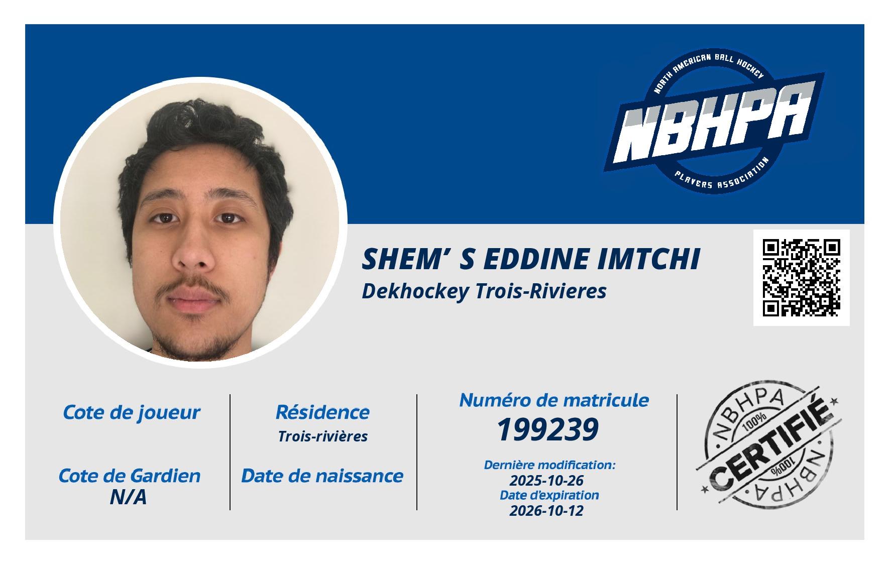 Shem’s Eddine Imtchi
