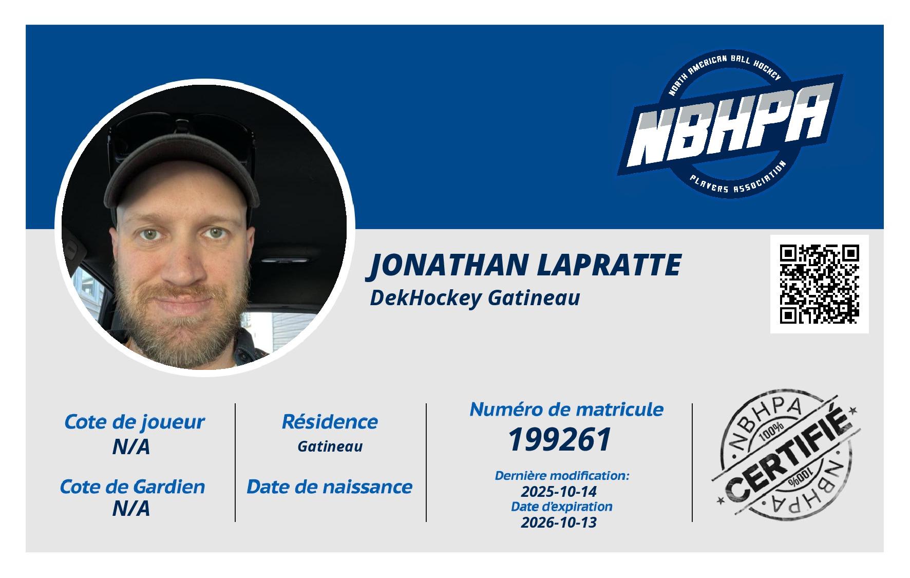 Jonathan Lapratte