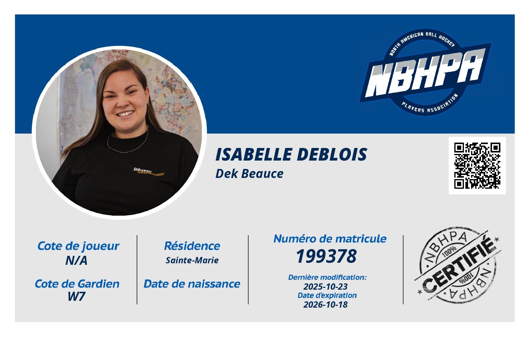 Isabelle Deblois