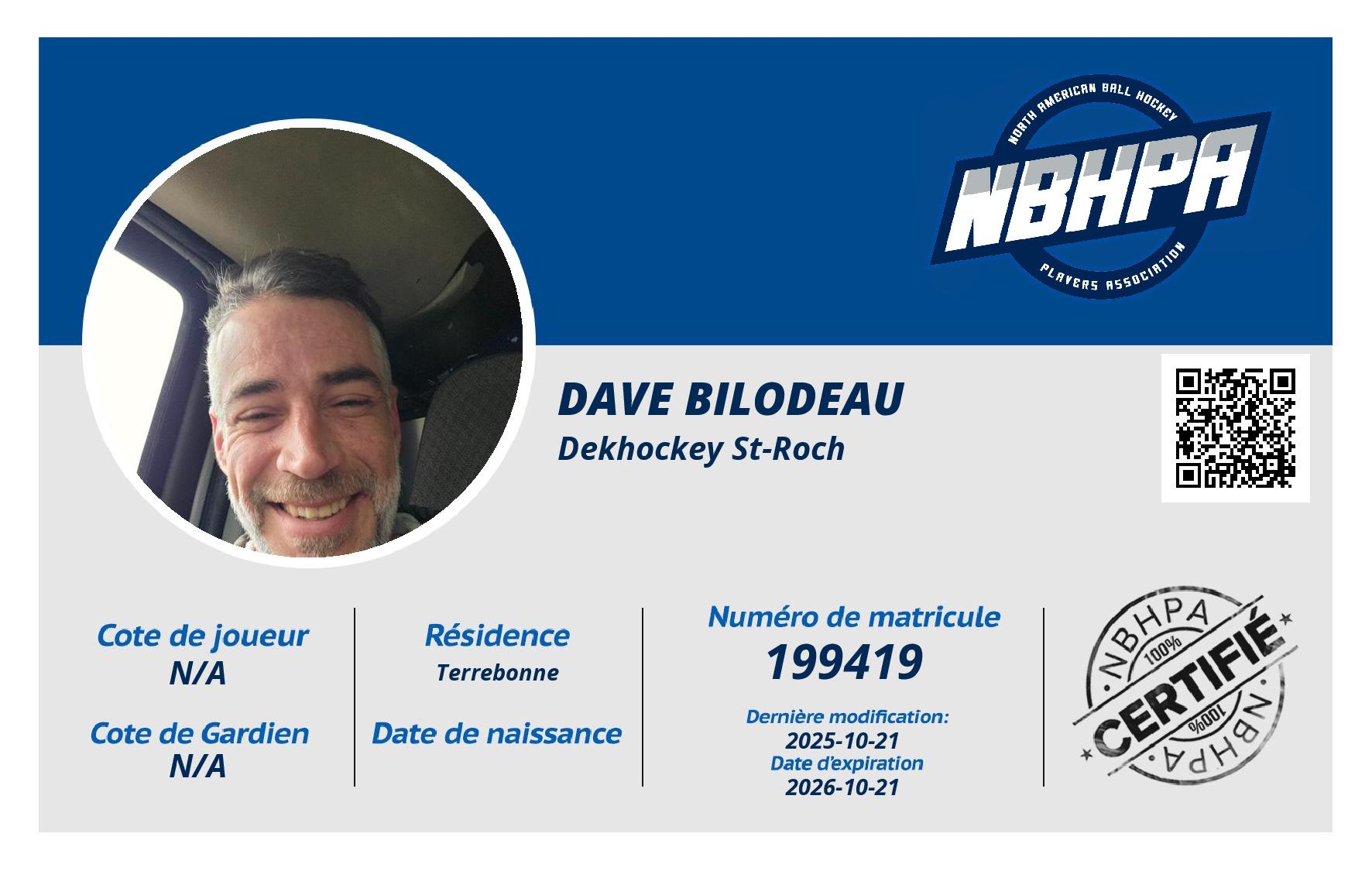 Dave Bilodeau