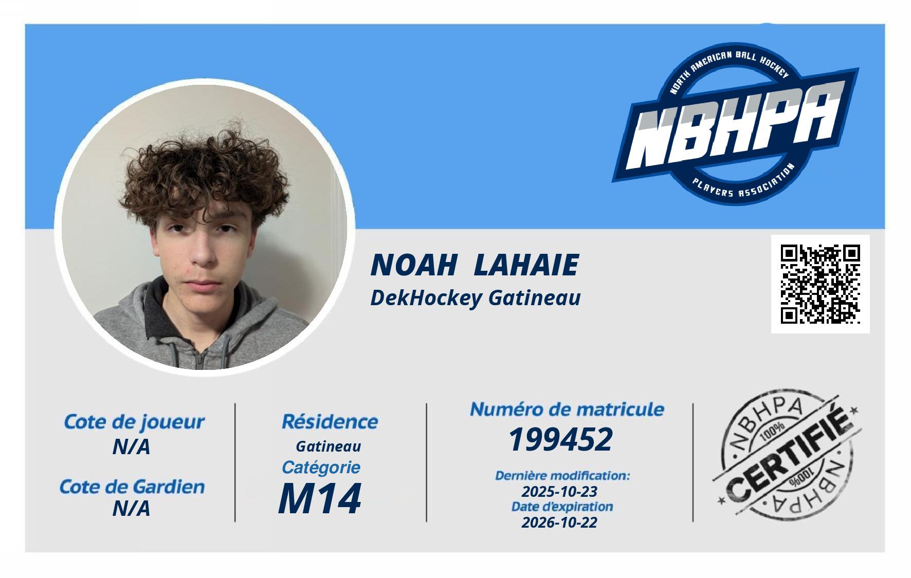Noah  Lahaie 