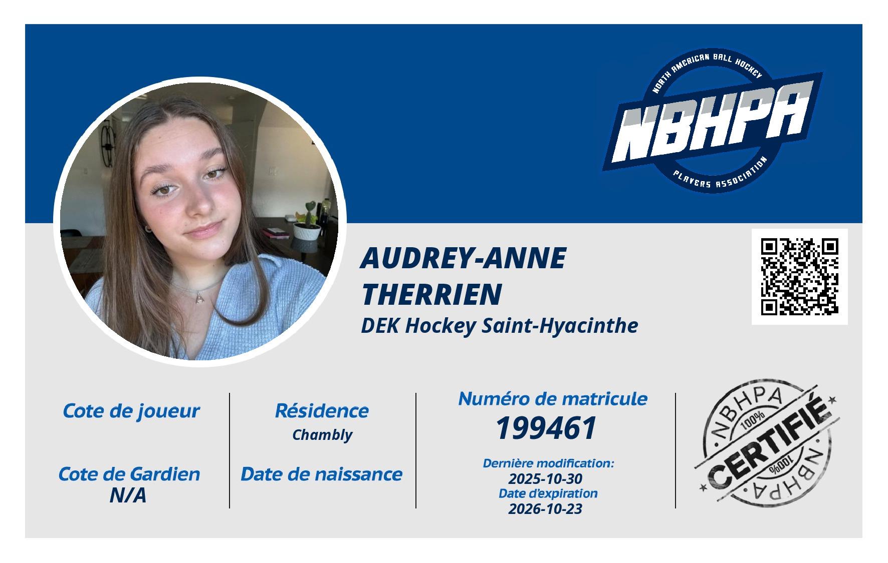 Audrey-Anne  Therrien