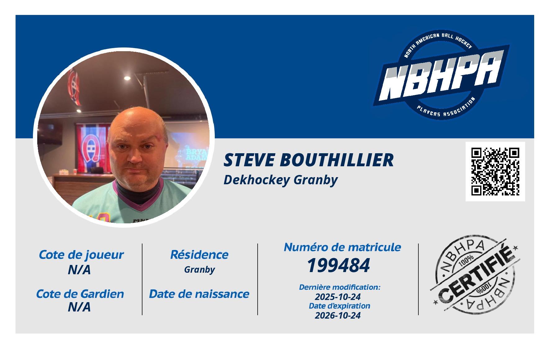 Steve Bouthillier 
