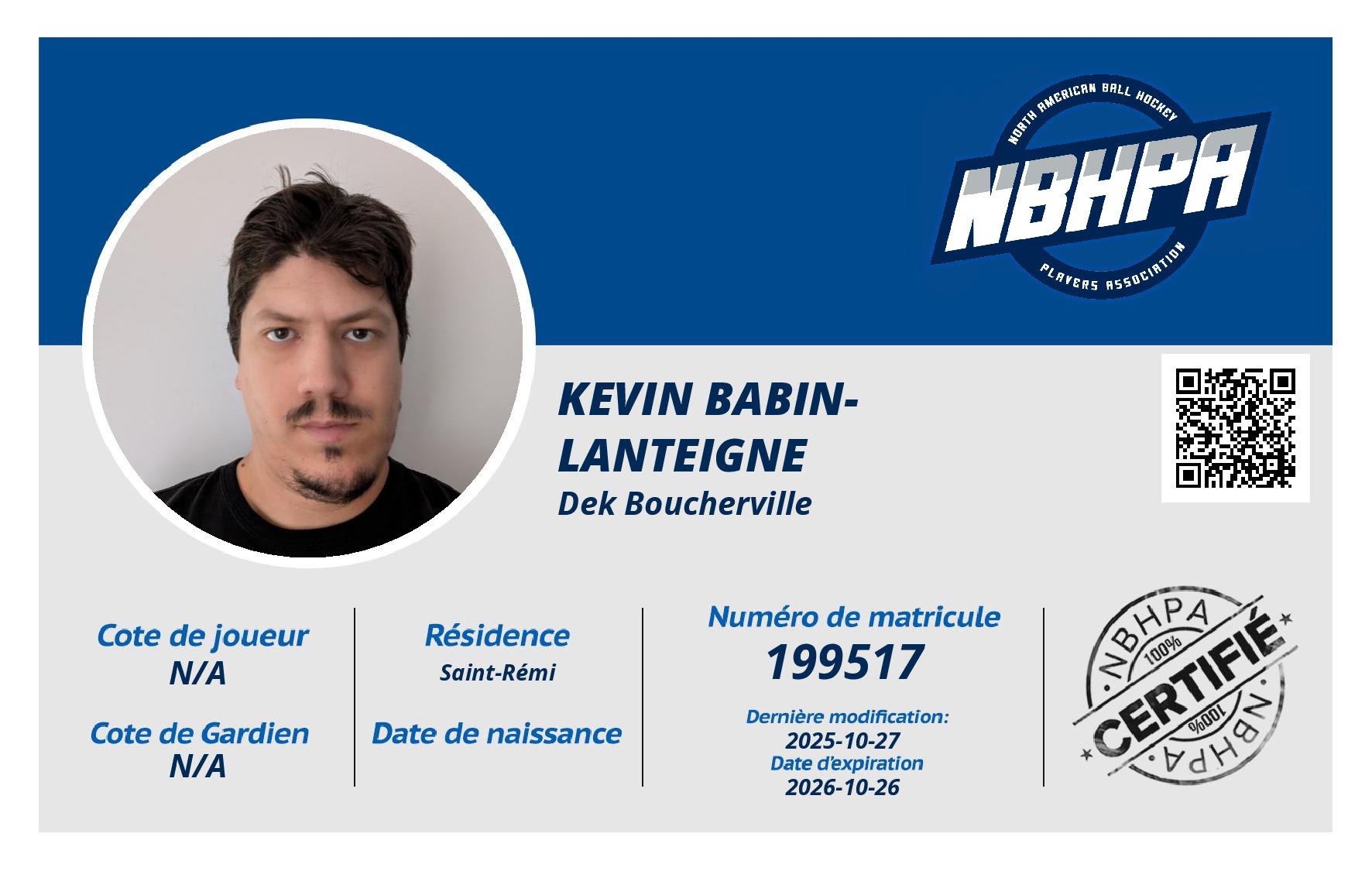 Kevin Babin-Lanteigne