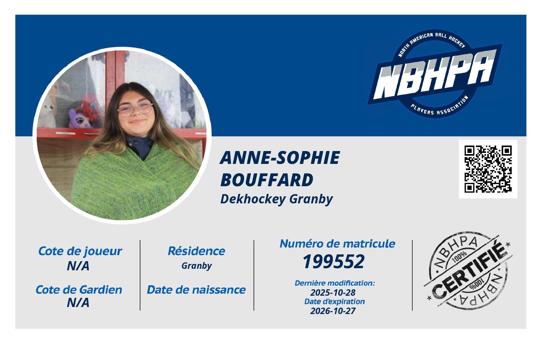 Anne-Sophie Bouffard