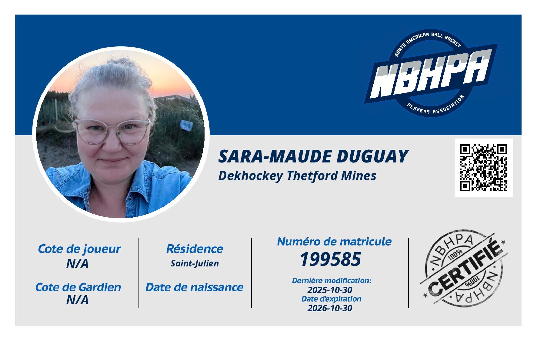 Sara-Maude Duguay