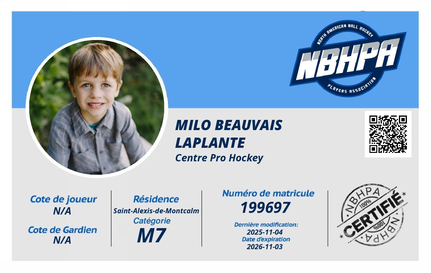 Milo Beauvais Laplante