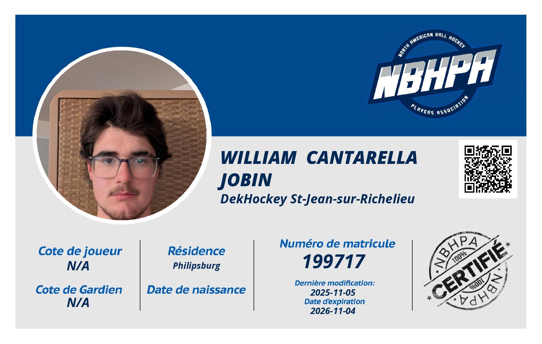 William  Cantarella Jobin 