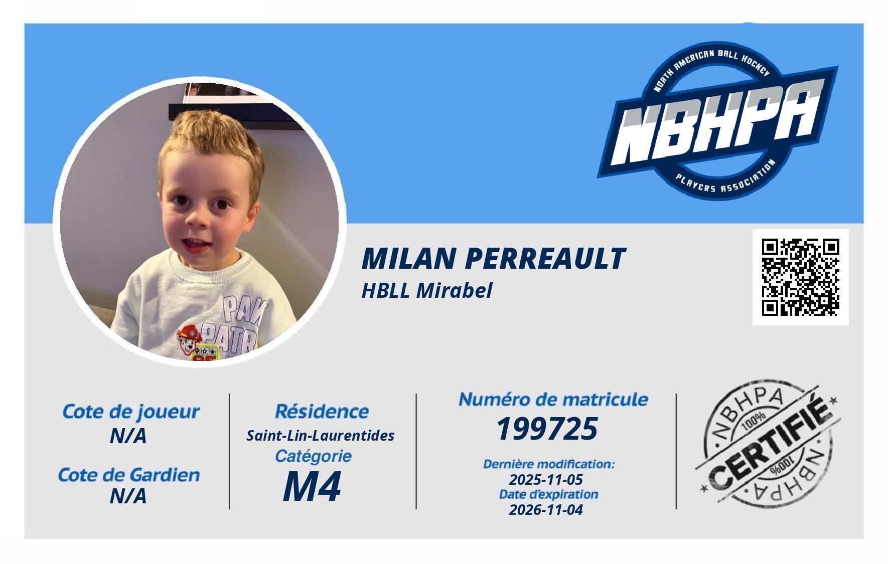 Milan Perreault 