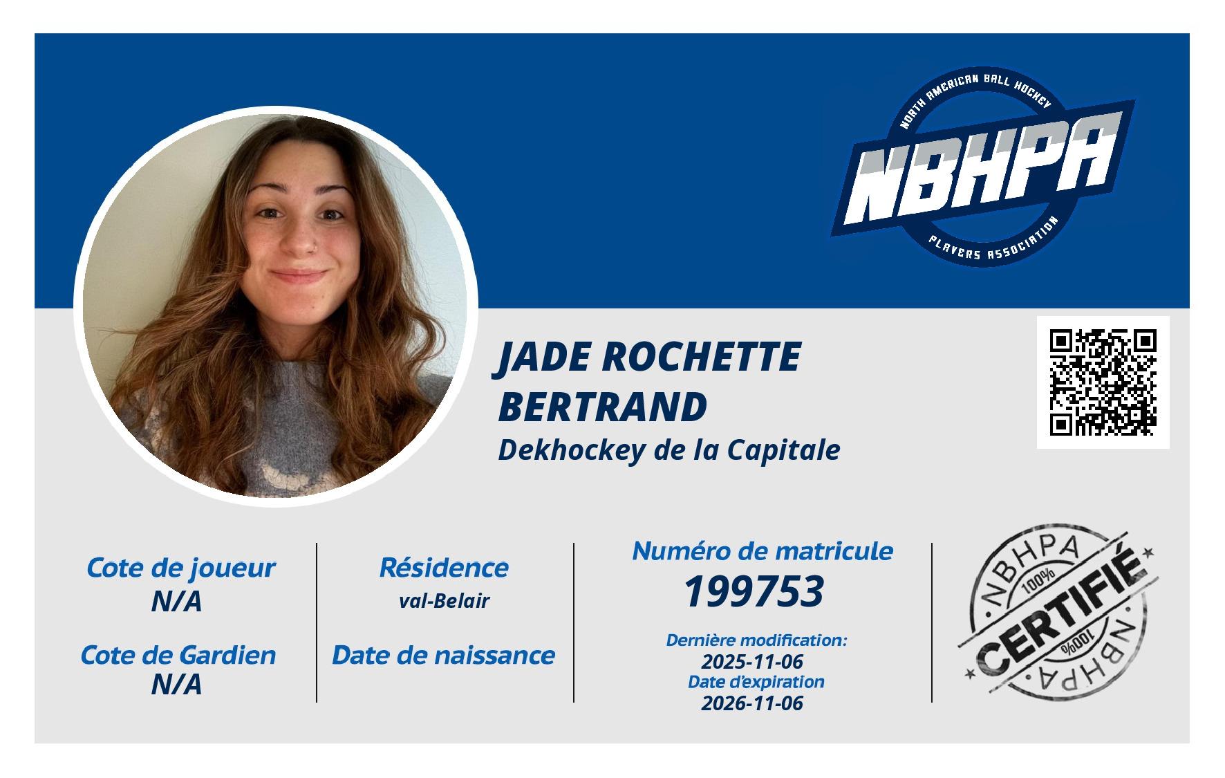 Jade Rochette Bertrand