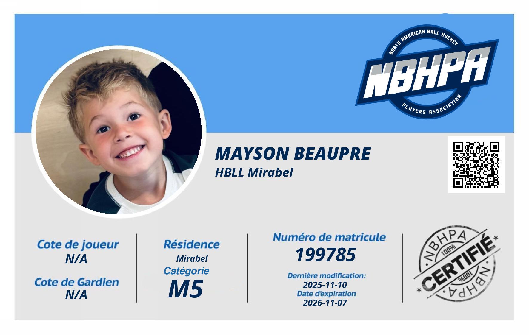 Mayson Beaupre