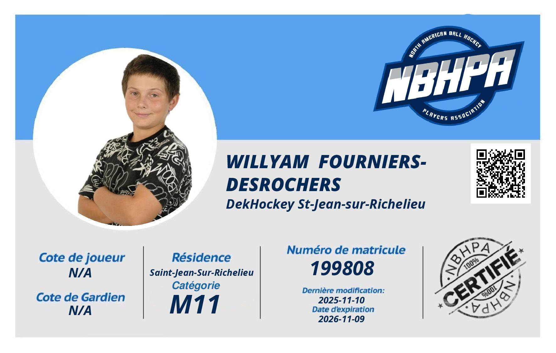 Willyam  Fourniers-Desrochers 