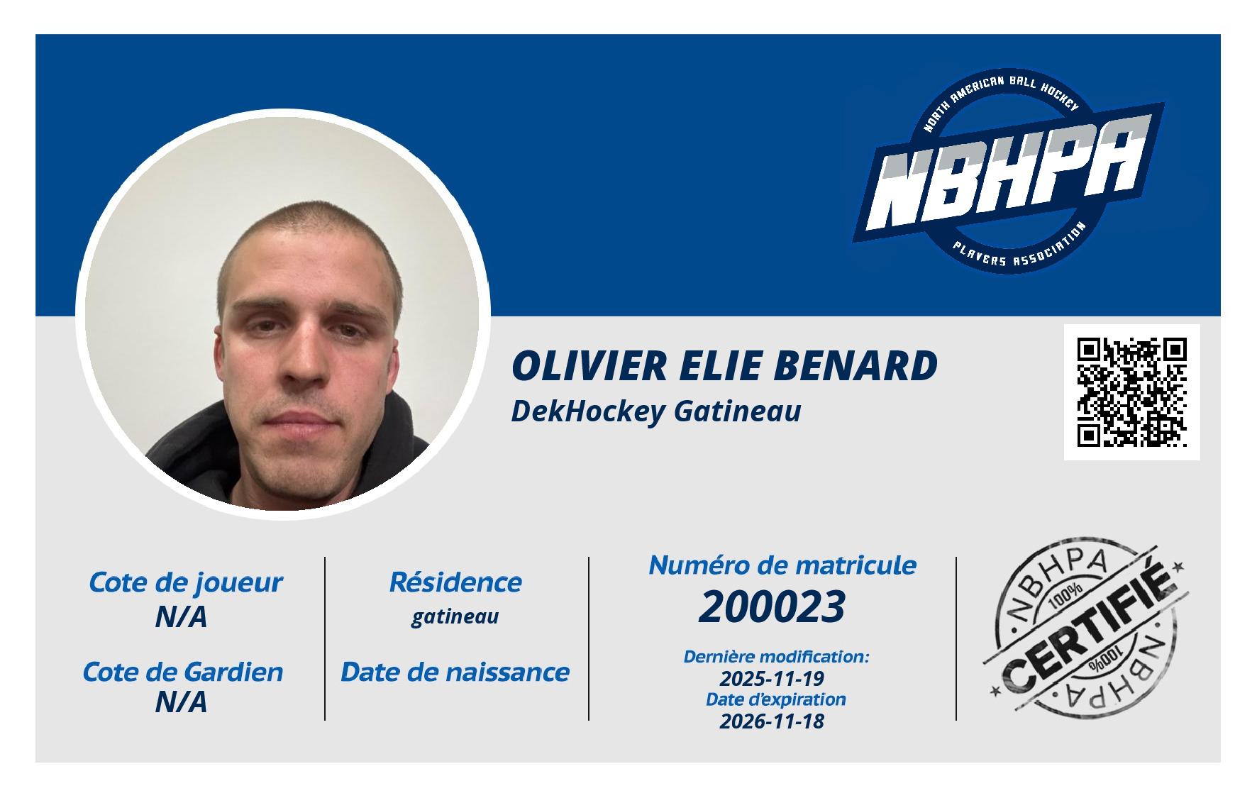 Olivier Elie Benard