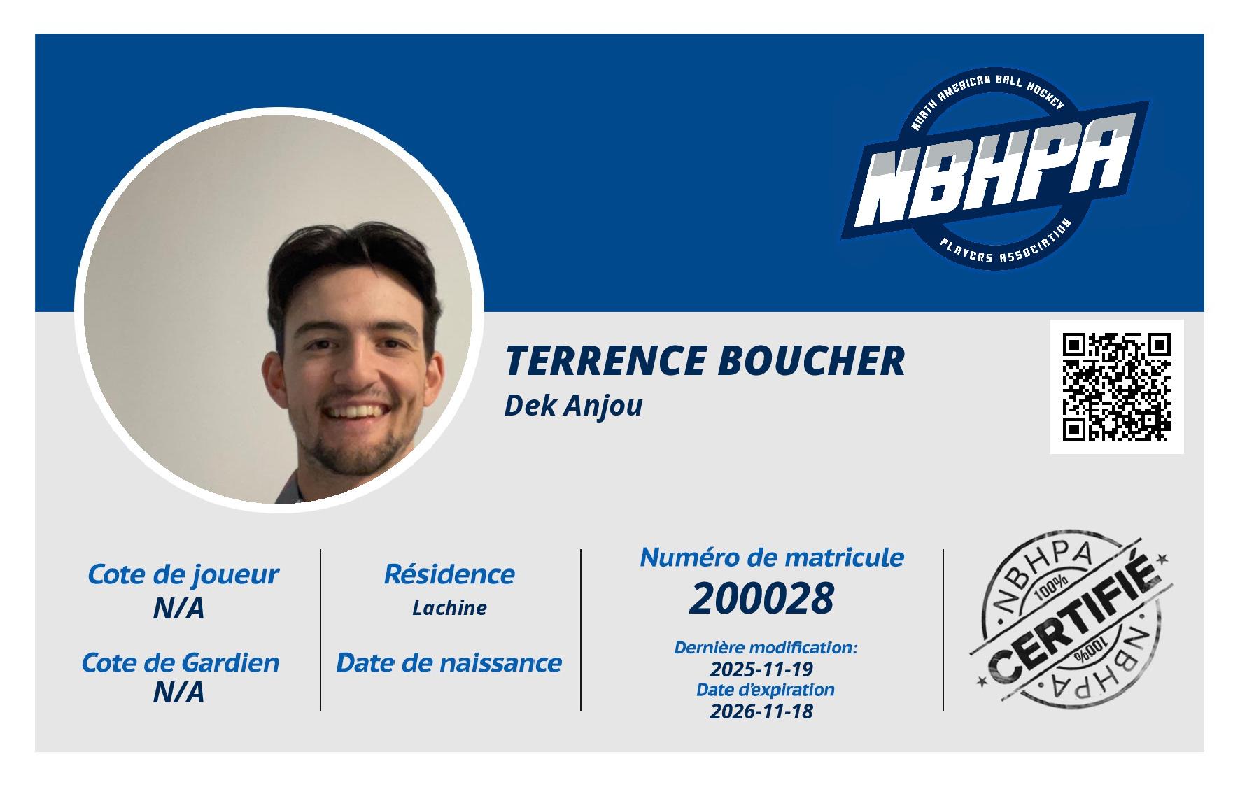 Terrence Boucher