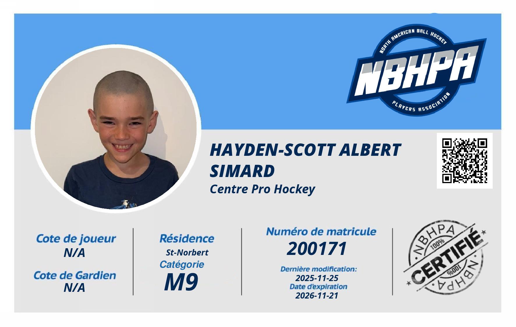 Hayden-Scott Albert Simard