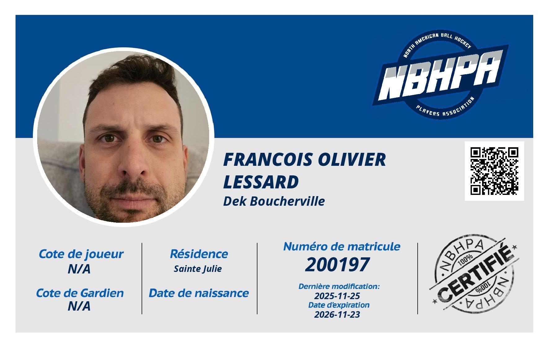 Francois Olivier Lessard 