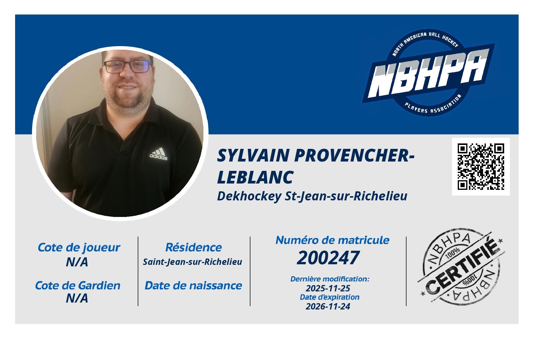 Sylvain Provencher-Leblanc