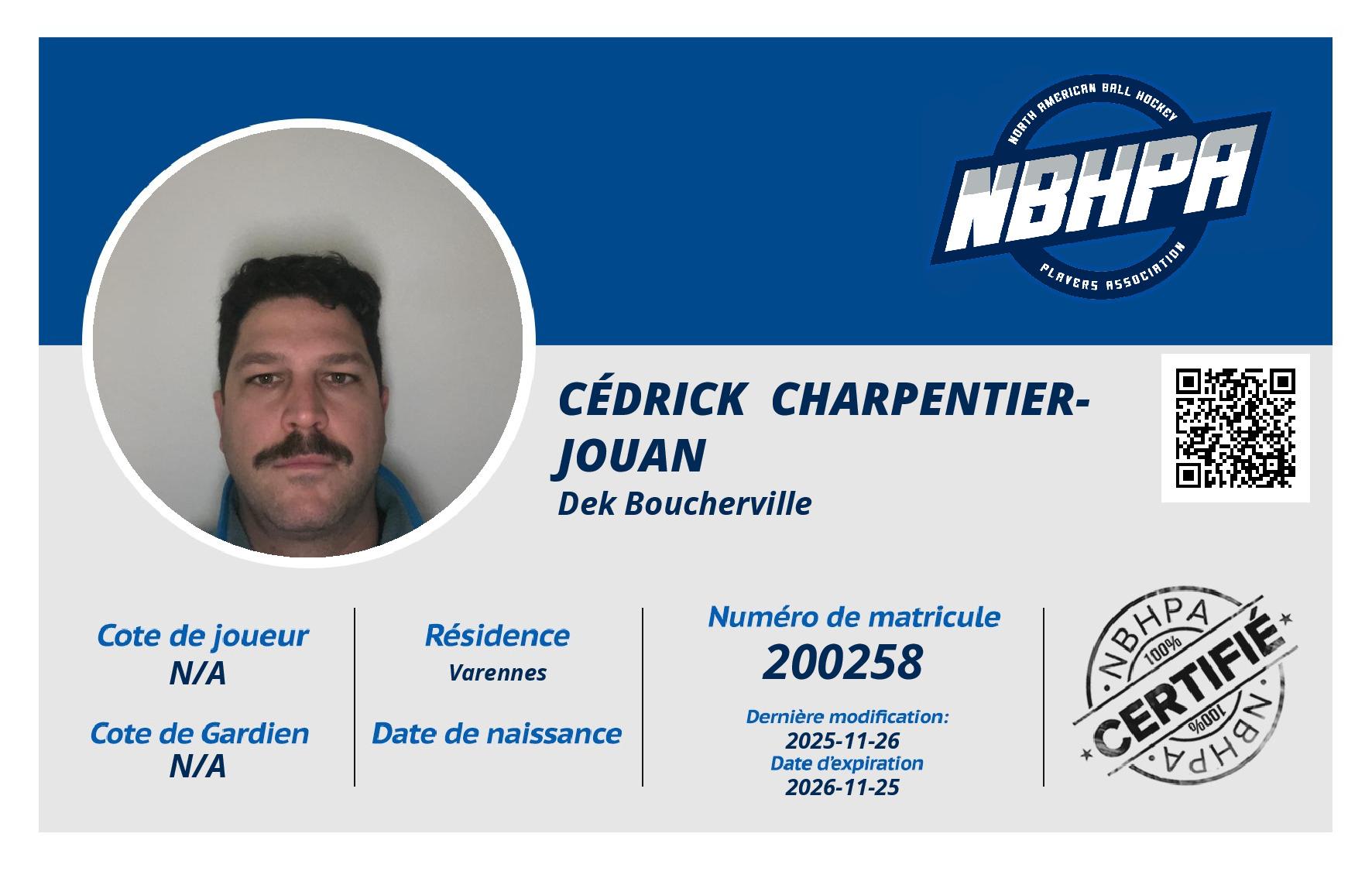 Cédrick  Charpentier-Jouan