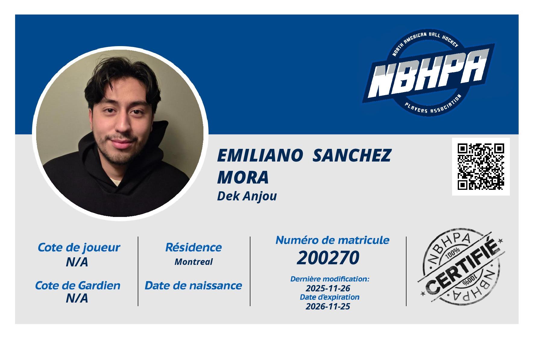 Emiliano  Sanchez Mora