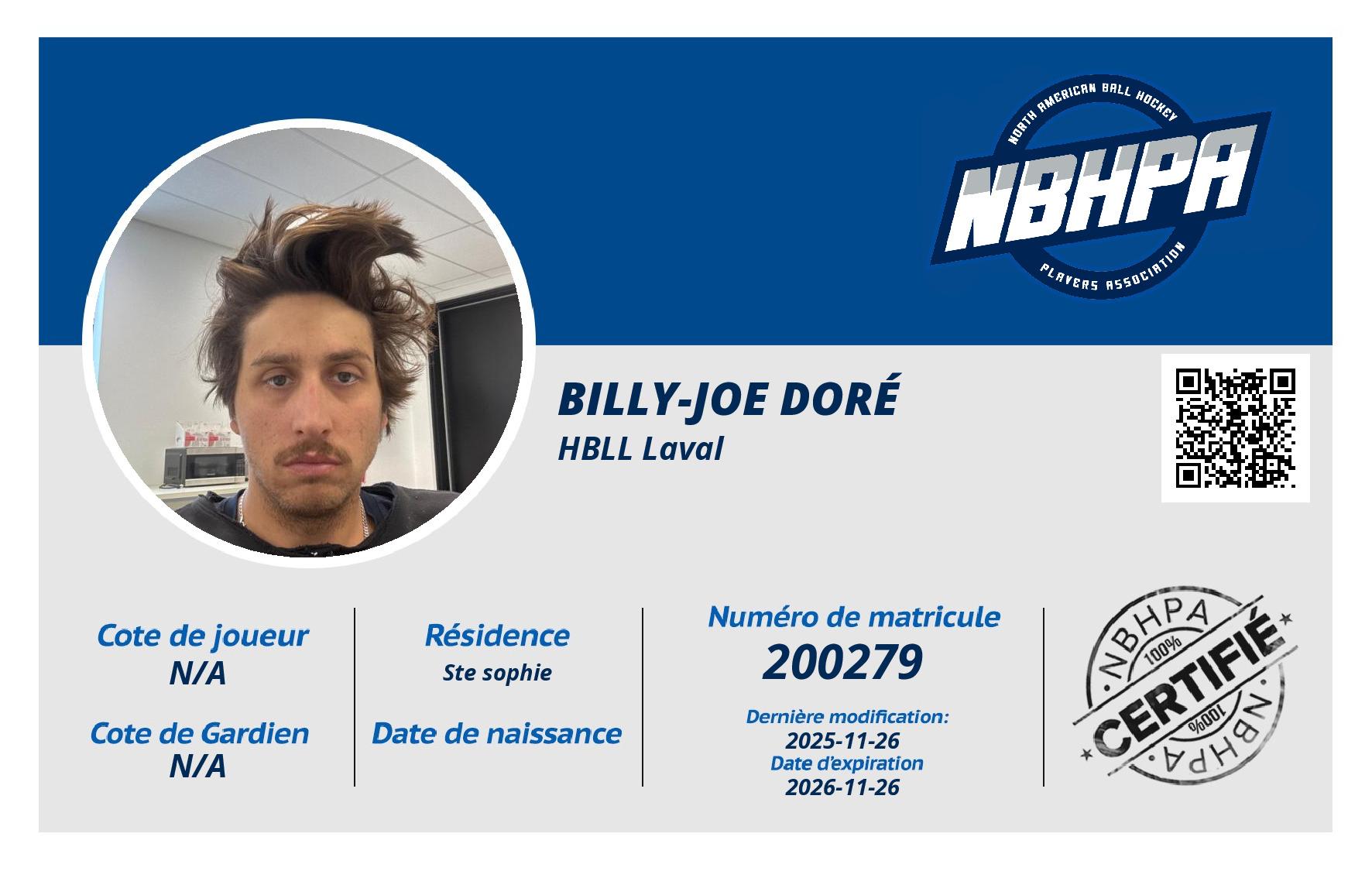 Billy-joe Doré