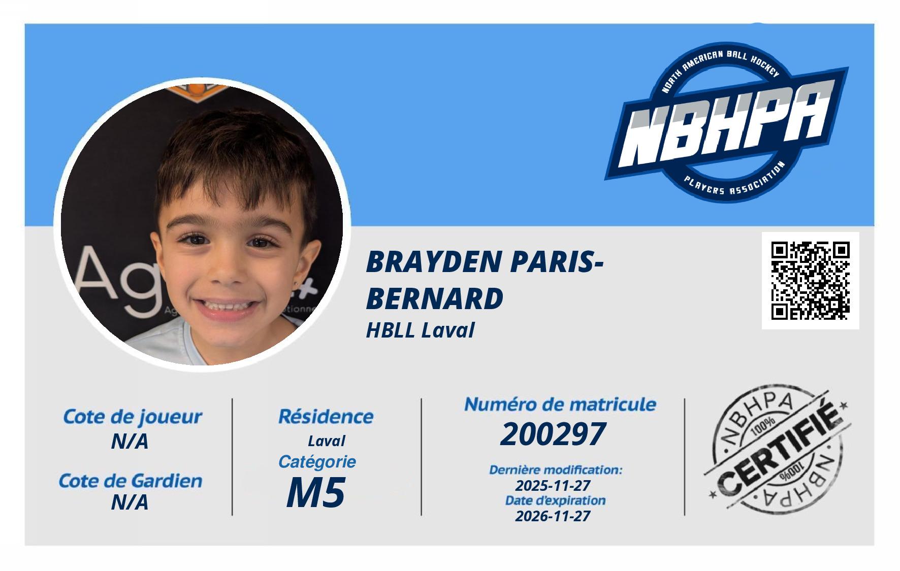 Brayden Paris-Bernard 