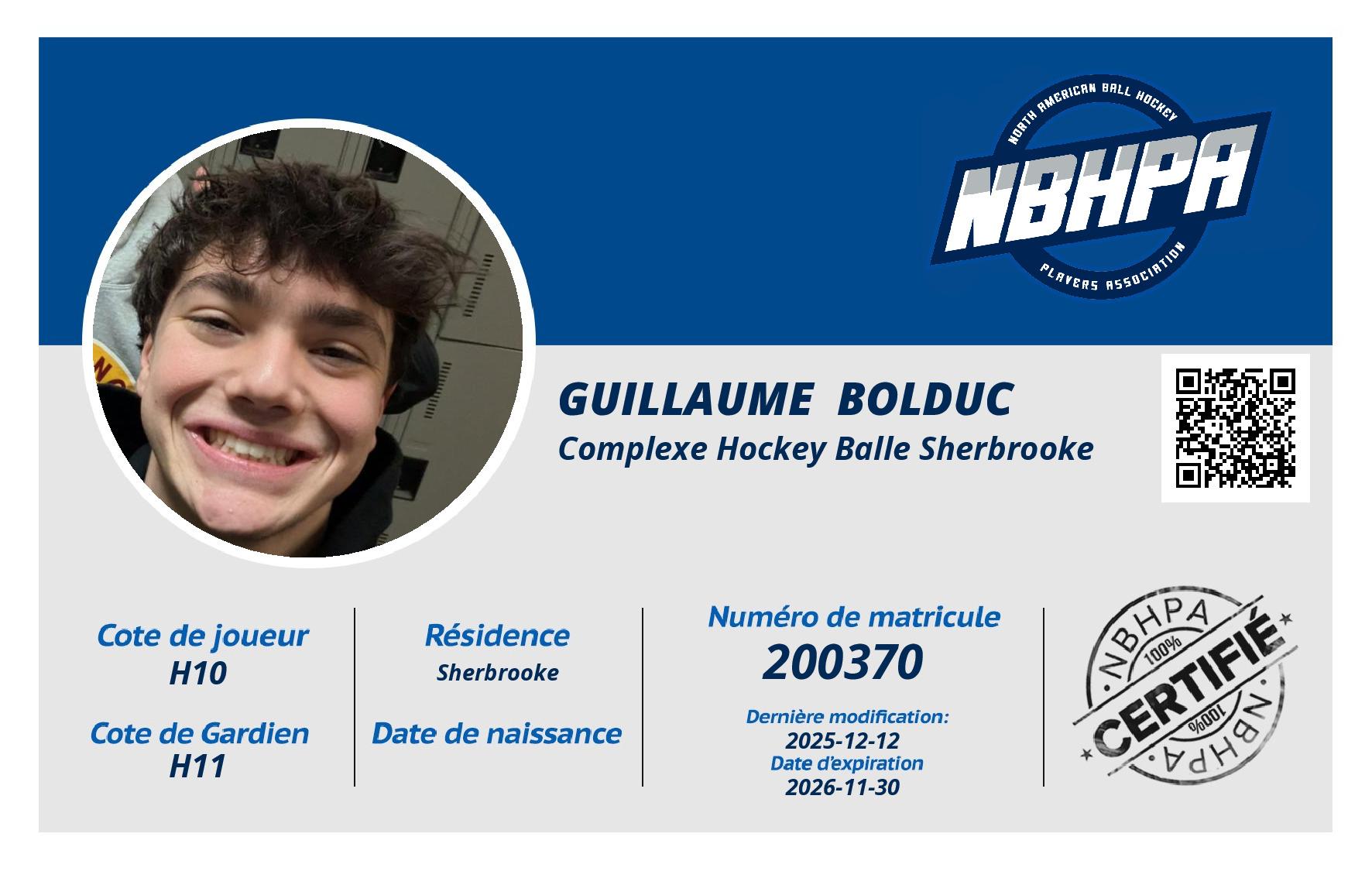 Guillaume  Bolduc 