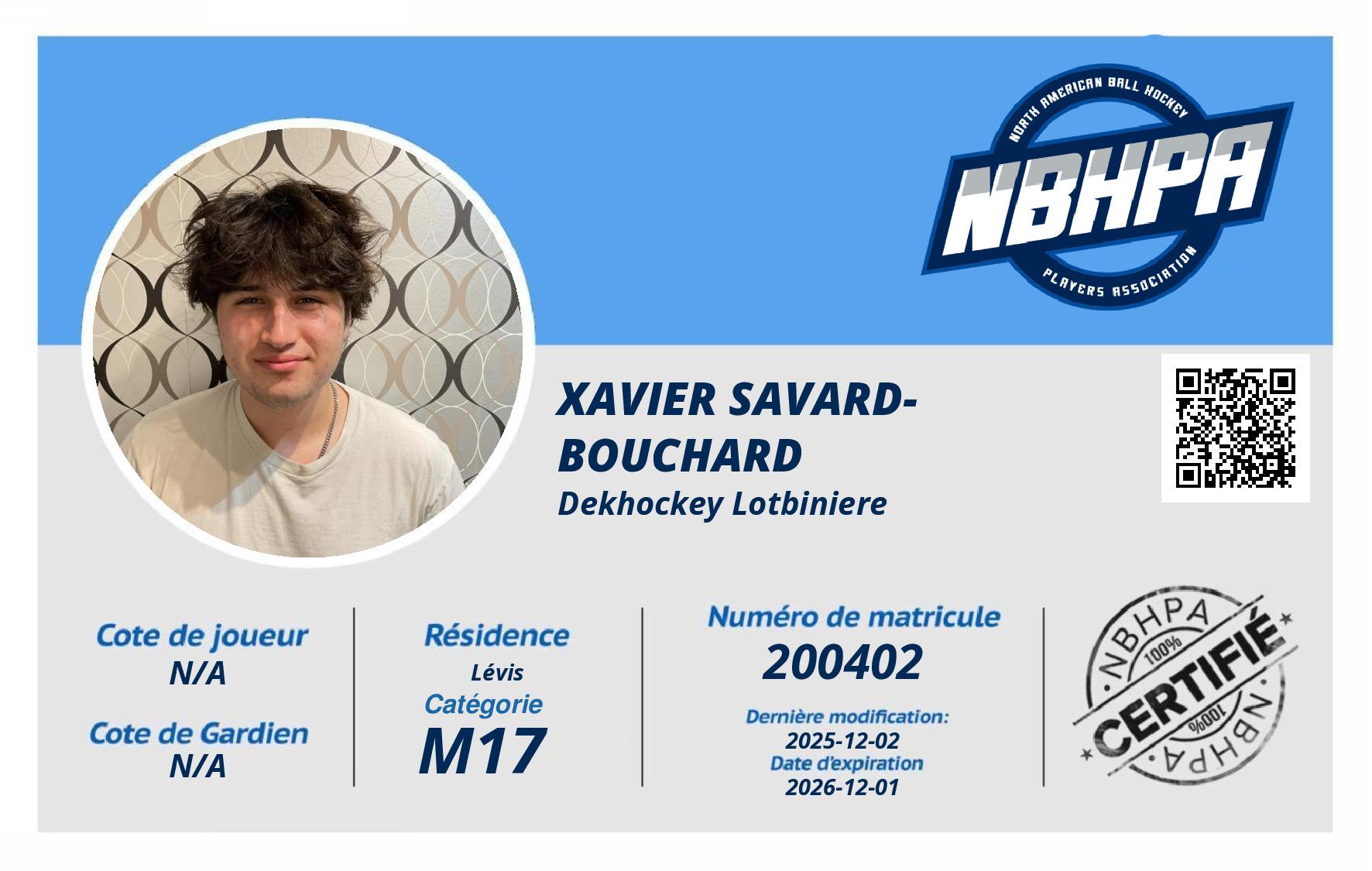 Xavier Savard-Bouchard