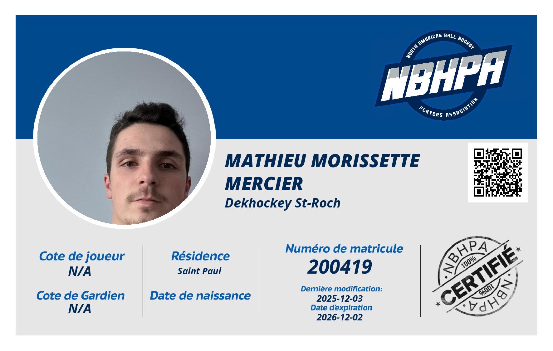 Mathieu Morissette mercier 