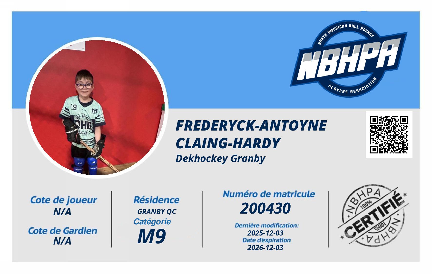 Frederyck-Antoyne  Claing-Hardy