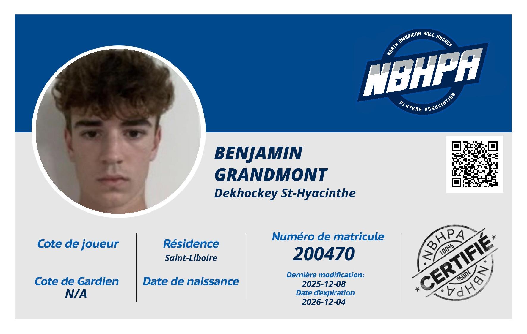 Benjamin Grandmont