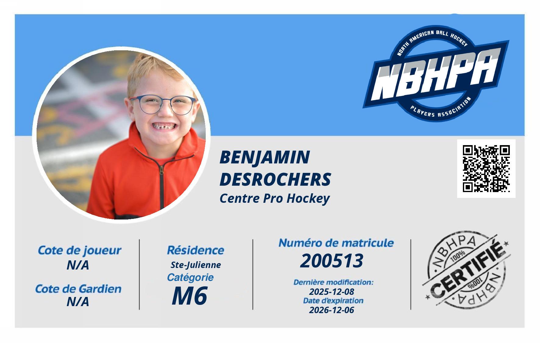 Benjamin  Desrochers 