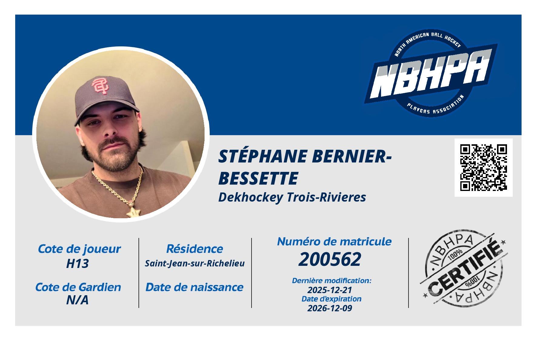 Stéphane Bernier-Bessette