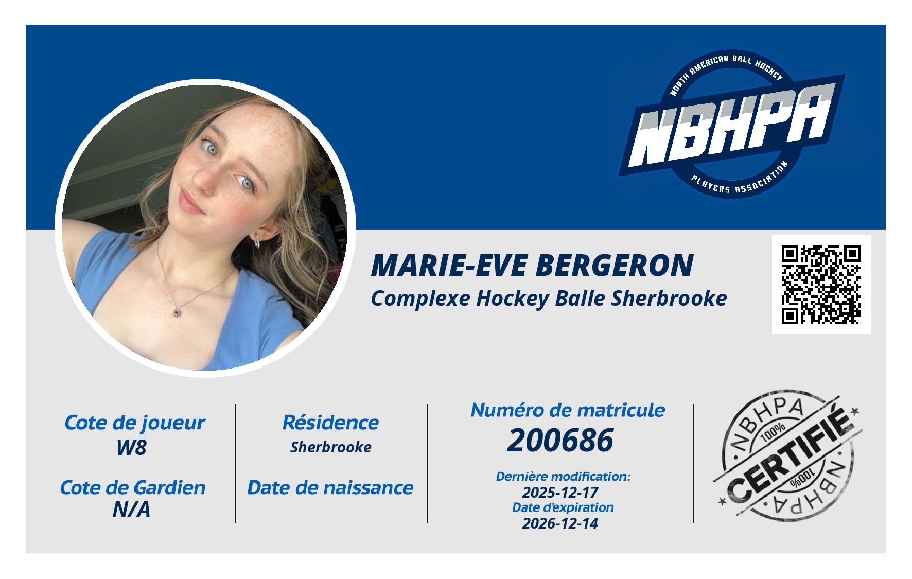 Marie-Eve Bergeron