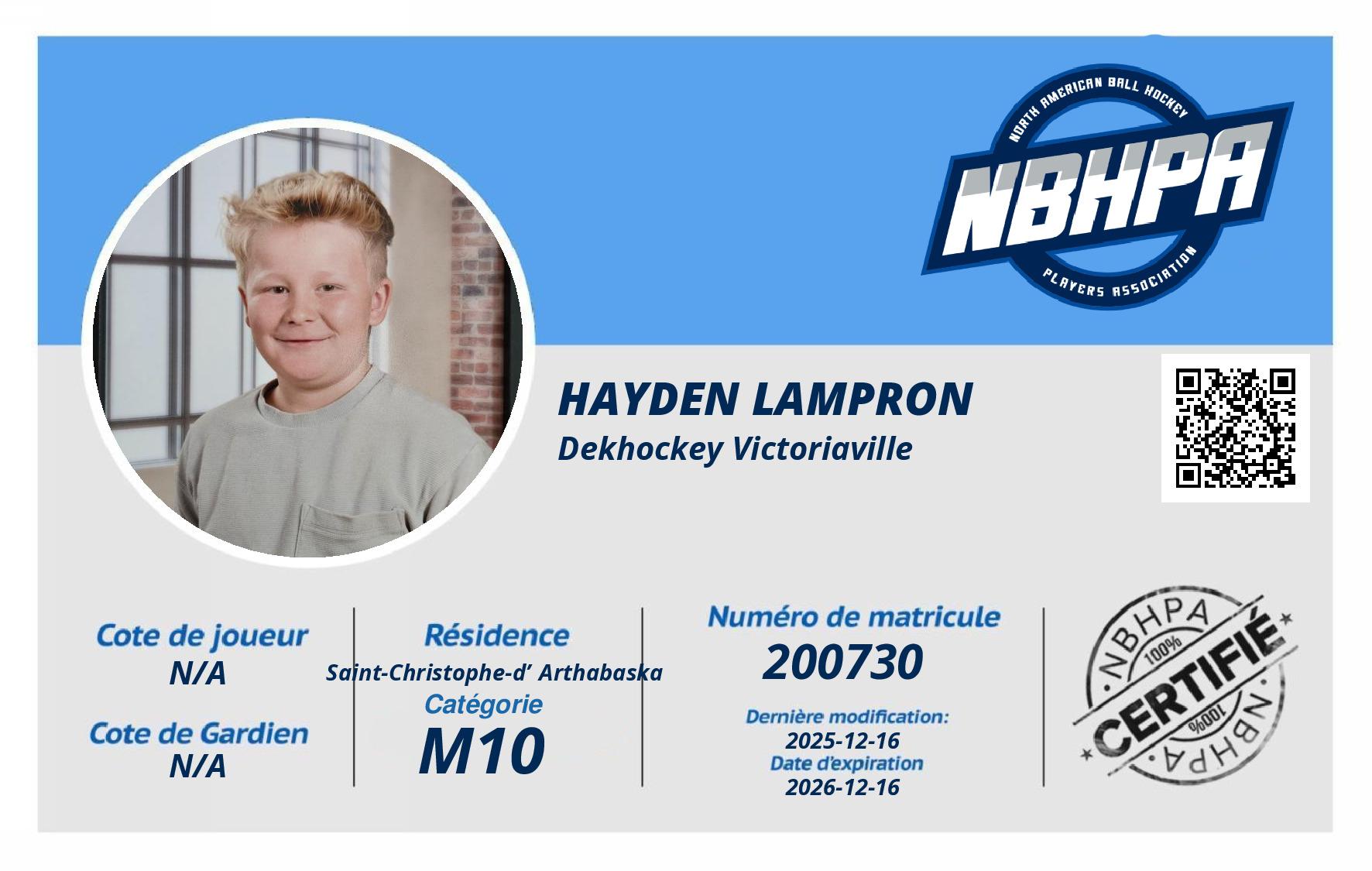 Hayden Lampron
