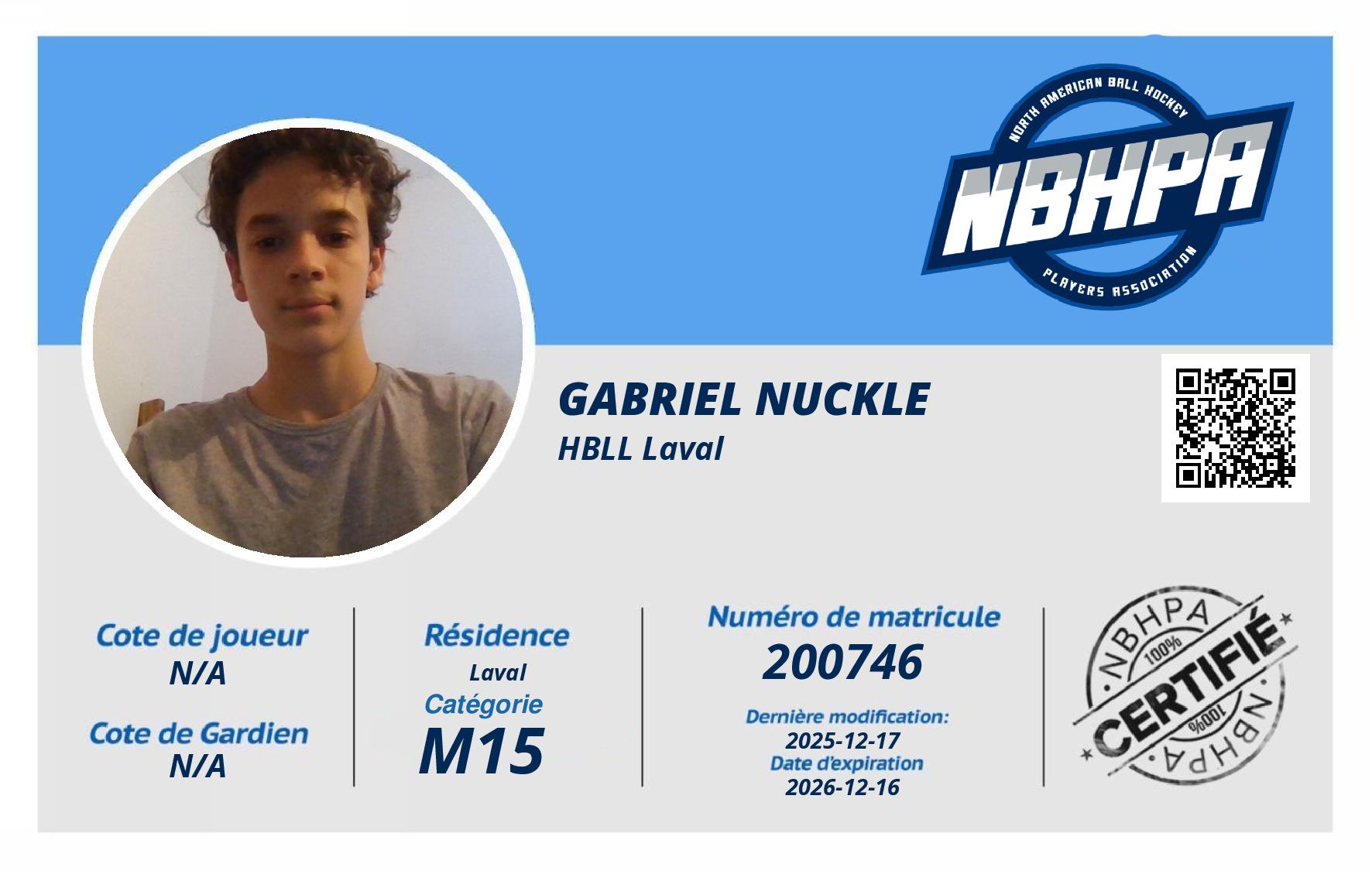 Gabriel Nuckle