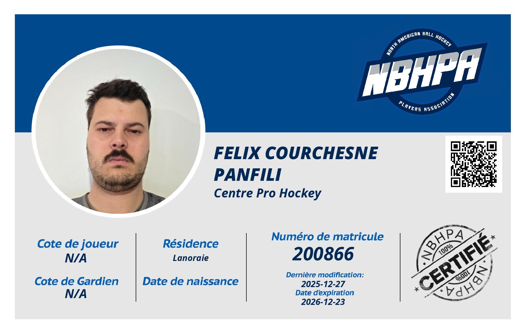 FELIX COURCHESNE PANFILI