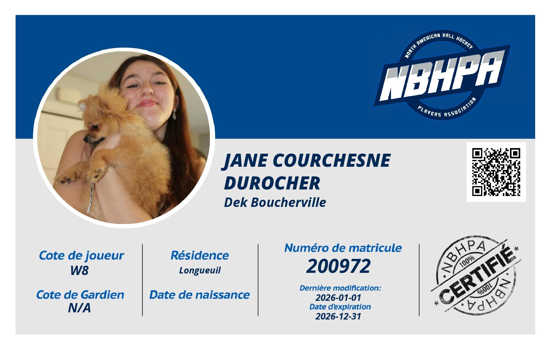 Jane Courchesne Durocher